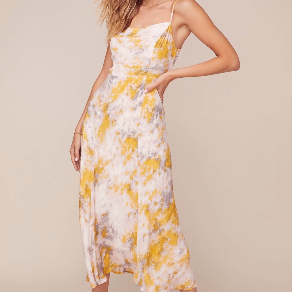 NWT ASTR The Label Journey Tie Dye Midi Dress